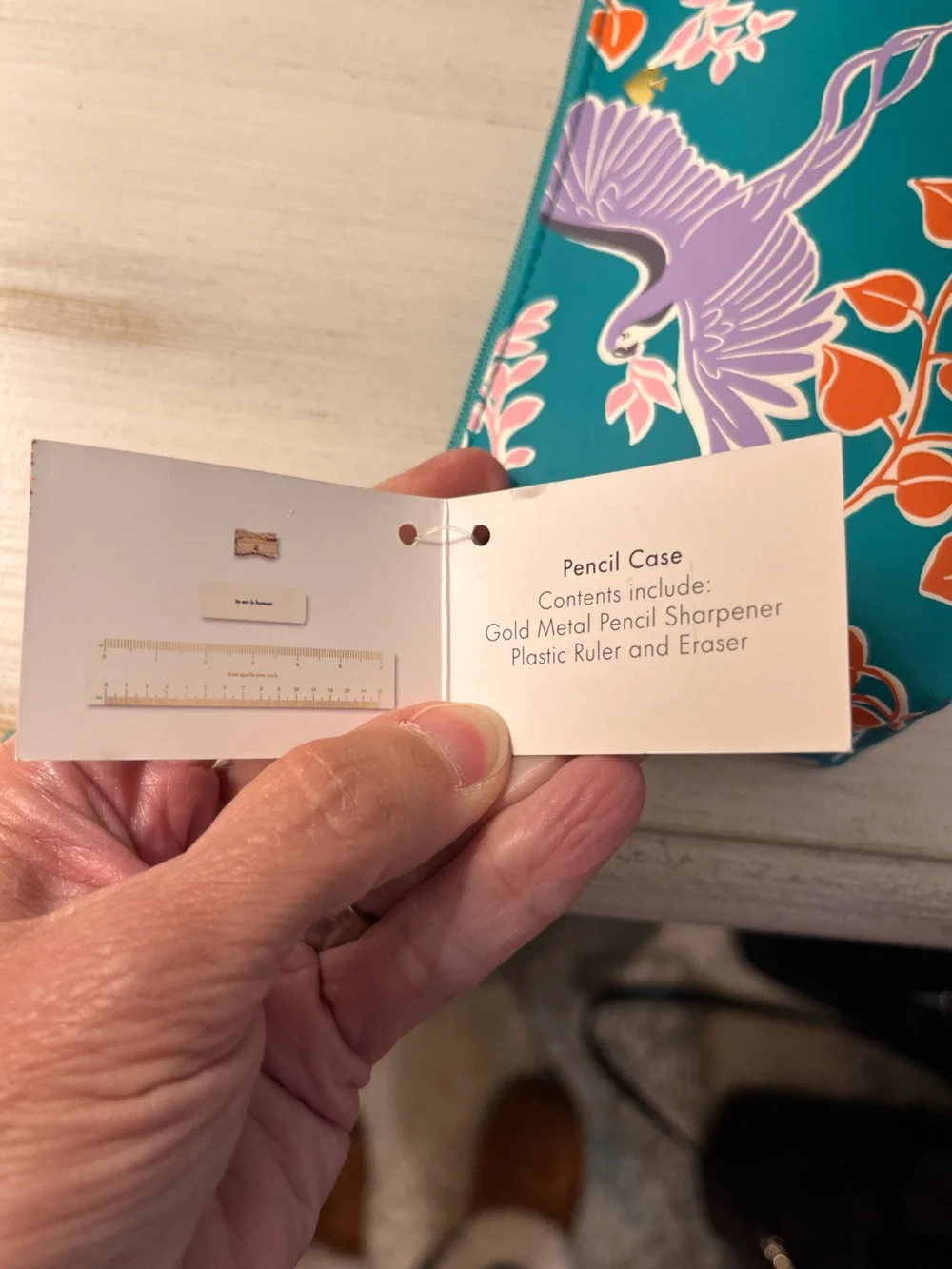 Kate Spade NY “Bird Party” Pencil Case NWT